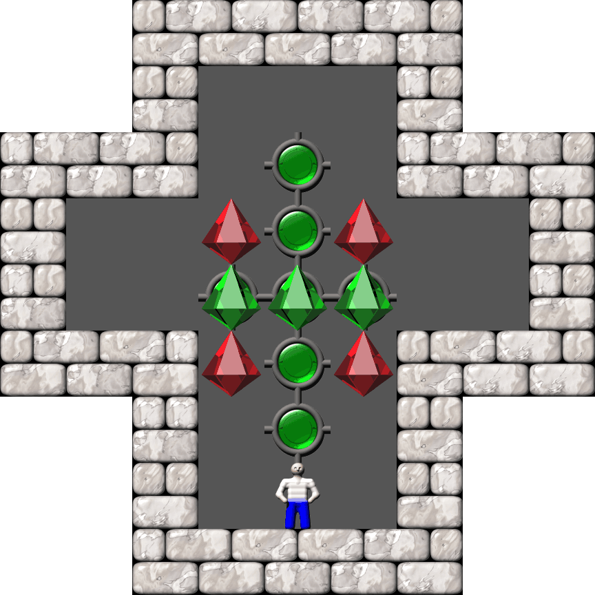 Sokoban Square Dance level 15